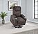 Louie Chenille Upholstered Power Lift Massage Chair - Brown by Coaster