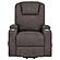 Louie Chenille Upholstered Power Lift Massage Chair - Brown by Coaster
