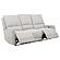 Sylmar Chenille Upholstered Power Reclining Sofa - Dove Grey by Coaster