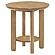Ottowa Round Wood Side End Table With Shelf - Washed Oak by Coaster