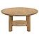 Ottowa 36" Round Wood Cocktail Coffee Table - Washed Oak by Coaster