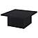 Devar Square Engineered Wood Cocktail Coffee Table - Black by Coaster