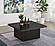 Devar Square Engineered Wood Cocktail Coffee Table - Black by Coaster