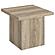 Devar Square Engineered Wood End Table - Distressed Pine by Coaster
