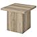 Devar Square Engineered Wood End Table - Distressed Pine by Coaster