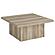 Devar Square Engineered Wood Coffee Table - Distressed Pine by Coaster