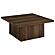 Devar Square Engineered Wood Cocktail Coffee Table - Dark Pine by Coaster