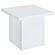 Devar Square Engineered Wood Side End Table - White High Gloss by Coaster