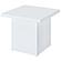 Devar Square Engineered Wood Side End Table - White High Gloss by Coaster