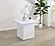 Devar Square Engineered Wood Side End Table - White High Gloss by Coaster