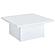 Devar Square Engineered Wood Coffee Table - White High Gloss by Coaster