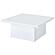 Devar Square Engineered Wood Coffee Table - White High Gloss by Coaster