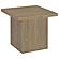 Devar Square Engineered Wood Side End Table - Latte by Coaster