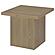 Devar Square Engineered Wood Side End Table - Latte by Coaster