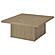 Devar Square Engineered Wood Cocktail Coffee Table - Latte by Coaster