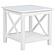 Skyview Square Pine Wood Side End Table with Shelf - White by Coaster