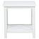 Skyview Square Pine Wood Side End Table with Shelf - White by Coaster