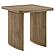 Adina Square Wood Side End Table Distressed - Light Brown by Coaster