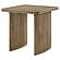 Adina Square Wood Side End Table Distressed - Light Brown by Coaster