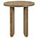 Adina Round Wood Side End Table Distressed - Light Brown by Coaster