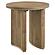 Adina Round Wood Side End Table Distressed - Light Brown by Coaster