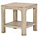Solano Square Wood Side End Table With Shelf - Weathered Mango by Coaster