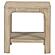 Solano Square Wood Side End Table With Shelf - Weathered Mango by Coaster