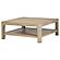 Solano Square Wood Cocktail Coffee Table - Weathered Mango by Coaster