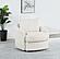 Sarco Corduroy Upholstered Swivel Accent Arm Chair - Ivory by Coaster