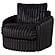 Sarco Corduroy Upholstered Swivel Accent Arm Chair - Black by Coaster