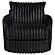 Sarco Corduroy Upholstered Swivel Accent Arm Chair - Black by Coaster