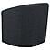 Mossbrook Fabric Upholstered Swivel Accent Chair - Anthracite by Coaster