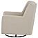 Sorrel Fabric Upholstered Swivel Glider Arm Chair - Latte by Coaster