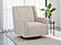 Sorrel Fabric Upholstered Swivel Glider Arm Chair - Latte by Coaster