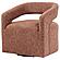 Westhill Boucle Upholstered Swivel Accent Chair - Berry by Coaster