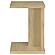 Clower Engineered Wood C-Shaped Sofa Side Table - Light Oak by Coaster