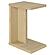 Clower Engineered Wood C-Shaped Sofa Side Table - Light Oak by Coaster