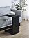 Clower Engineered Wood C-Shaped Sofa Side Table - Black by Coaster