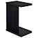 Clower Engineered Wood C-Shaped Sofa Side Table - Black by Coaster