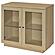 Tilbury 2-door Glass Front Accent Display Cabinet - Light Oak by Coaster