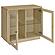 Tilbury 2-door Glass Front Accent Display Cabinet - Light Oak by Coaster
