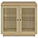 Tilbury 2-door Glass Front Accent Display Cabinet - Light Oak by Coaster