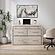 Juna Twin Desk Dream Console Cabinet Bed Gray by Dream Console