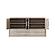 Juna Queen Four Door Dream Console Cabinet Bed Gray by Dream Console