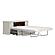 Soren Queen Fireplace Dream Console Bed Whitewash by Dream Console