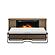 Soren Queen Fireplace Dream Console Bed Light Oak by Dream Console