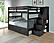 Dover Bunk Full over Full with Storage Staircase Ebony Finish by Innovations