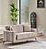 Adela Convertible Loveseat - Cream by Furnia Furniture