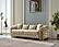 Arizona Stationary Sofa - Beige by Furnia Furniture