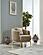 Armoni Chair - Beige w/Gold Legs by Furnia Furniture